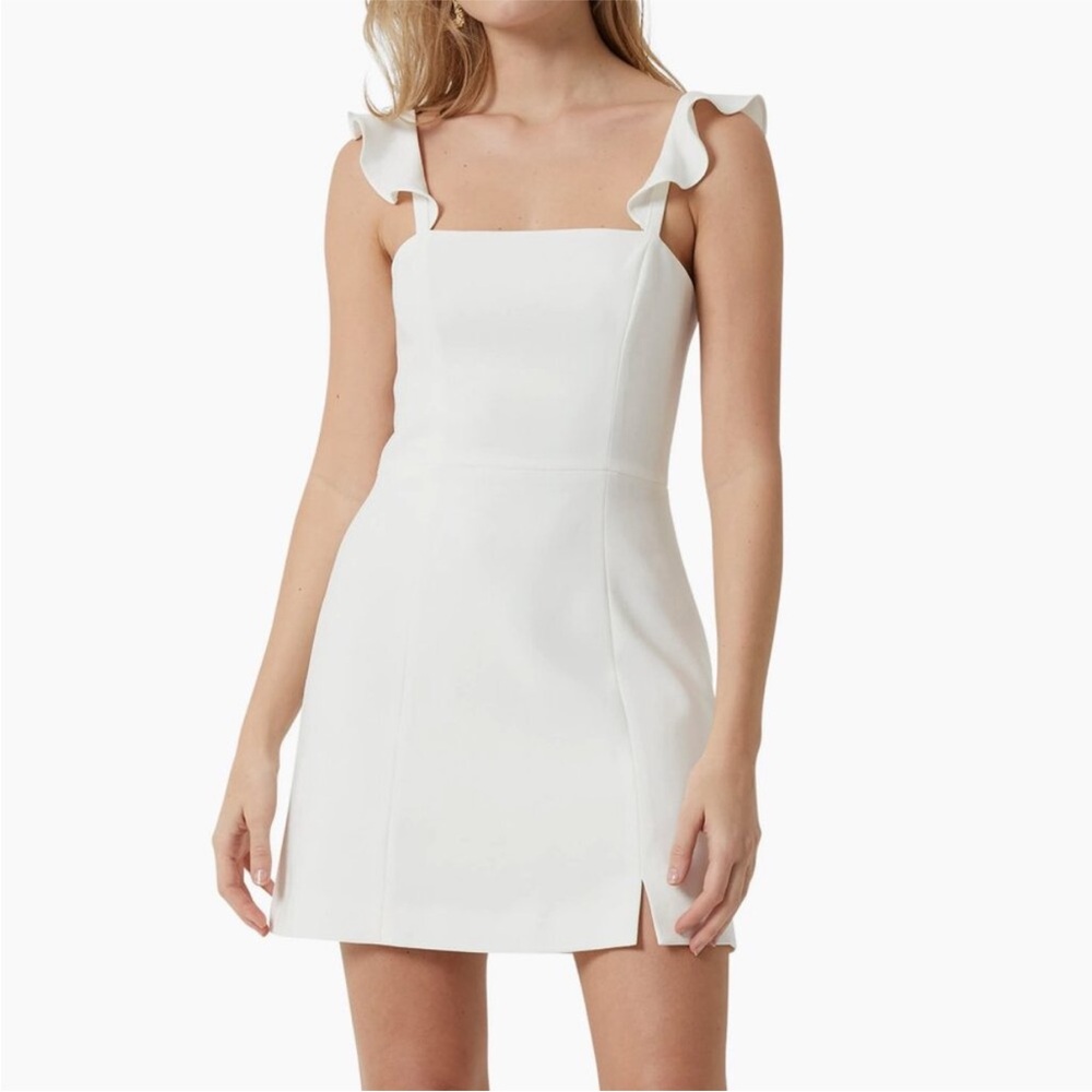 French Connection Ruffle Strap Mini Dress